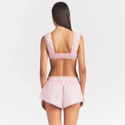 POPLIN APPAREL BRALETTE | DUSTY PINK