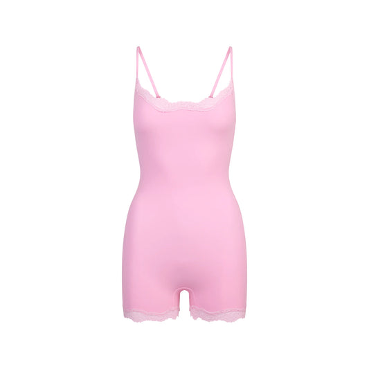 FITS EVERYBODY LACE ONESIE | BUBBLE GUM TONAL