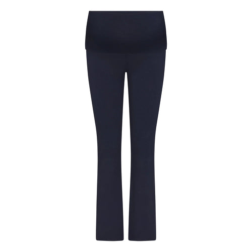 COTTON JERSEY MATERNITY FOLDOVER PANT | NAVY