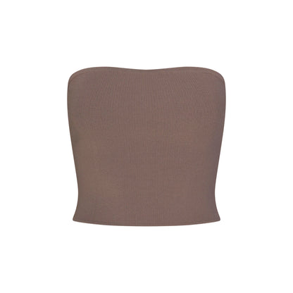 REFINED KNIT TUBE TOP | AMETHYST
