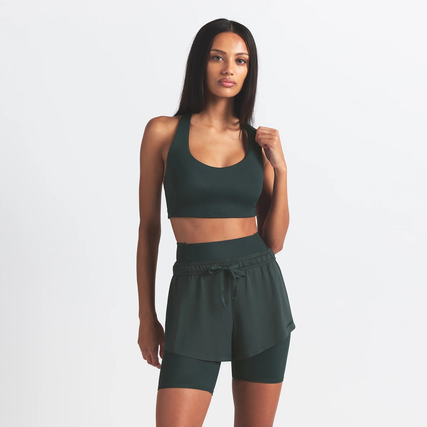 NikeSKIMS SHINE RACERBACK BRA | DARK TEAL