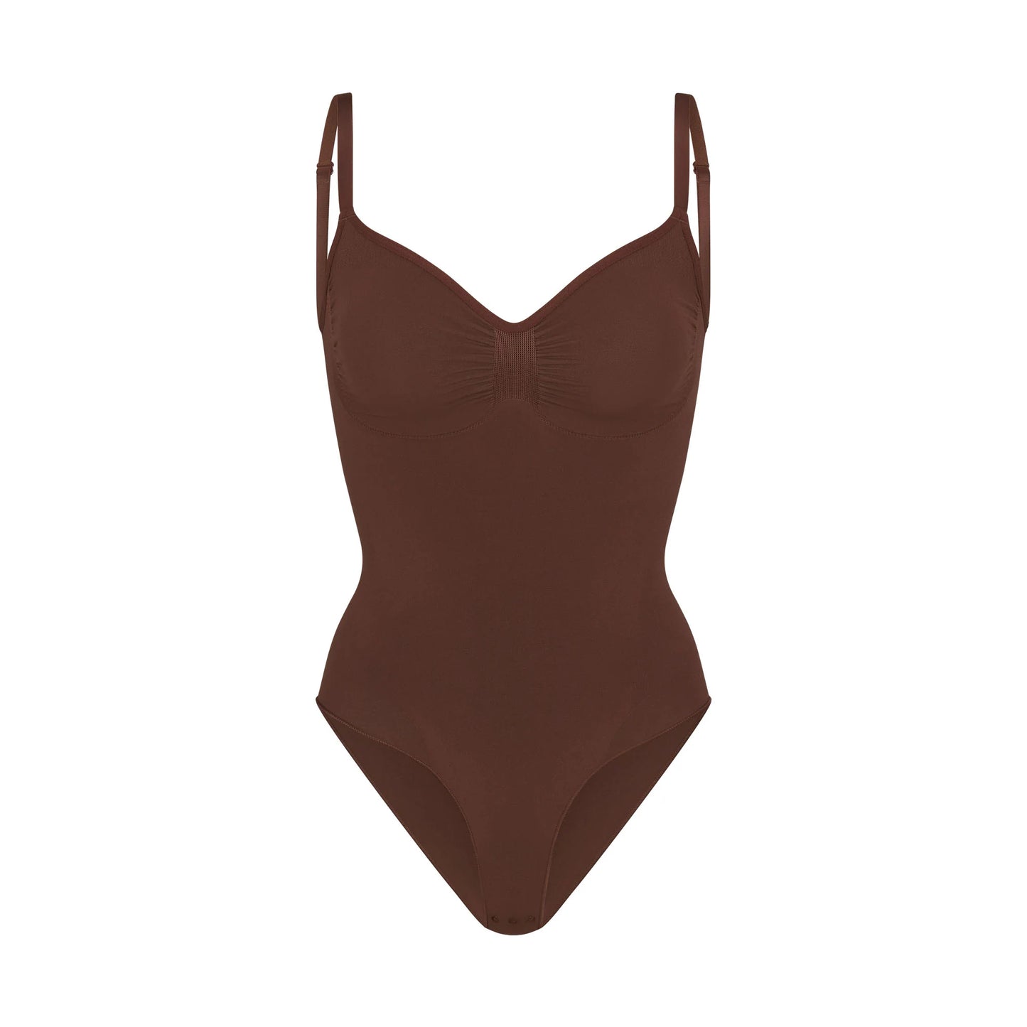 SEAMLESS SCULPT BRIEF BODYSUIT | COCOA