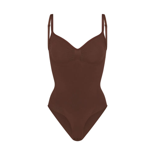 SEAMLESS SCULPT BRIEF BODYSUIT | COCOA