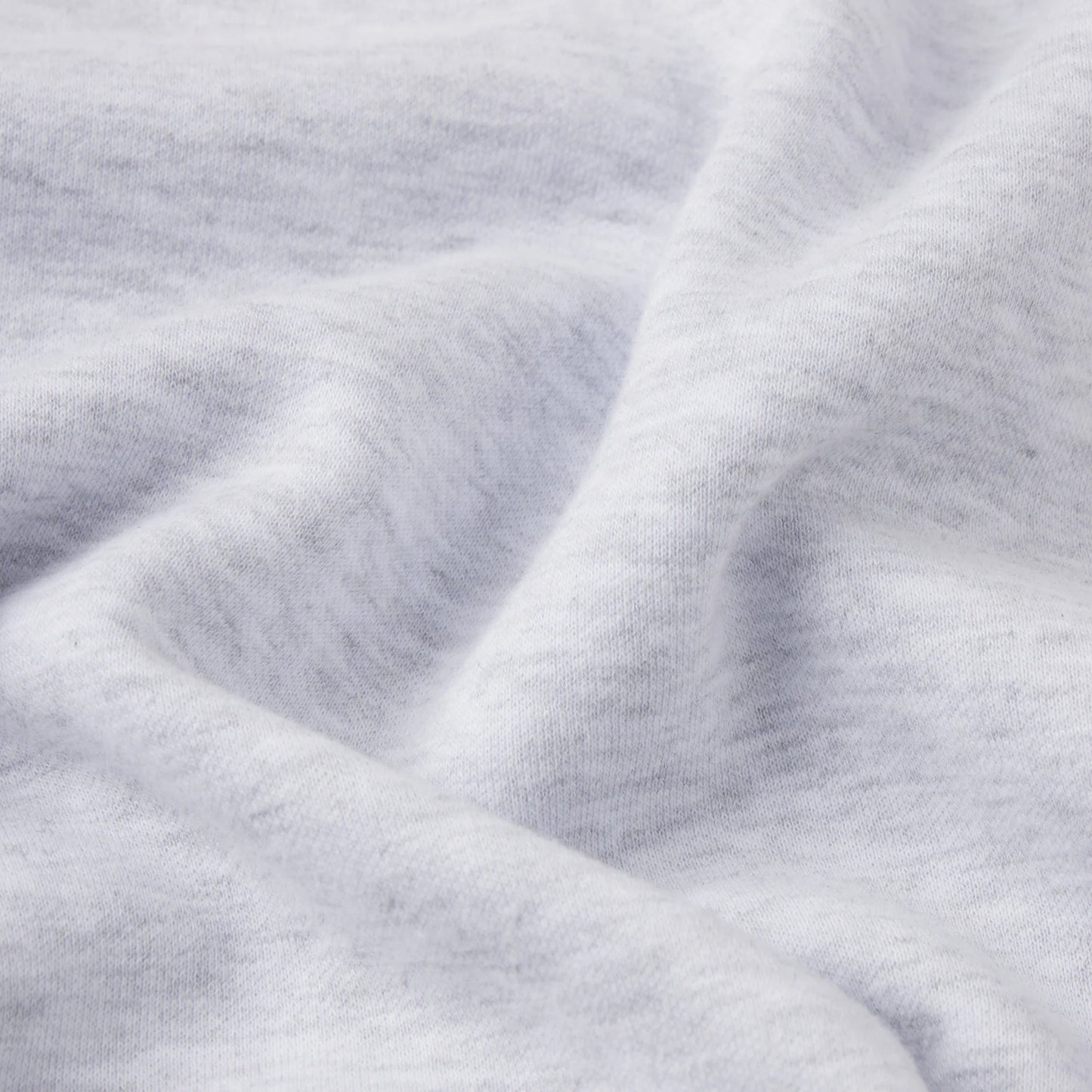 COTTON FLEECE DOUBLE WAISTBAND SHORT | LIGHT HEATHER GREY