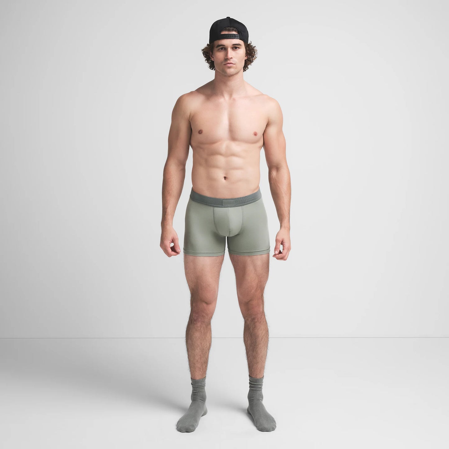 SKIMS COTTON MENS 3" BOXER BRIEF 3-PACK | STONE MULTI