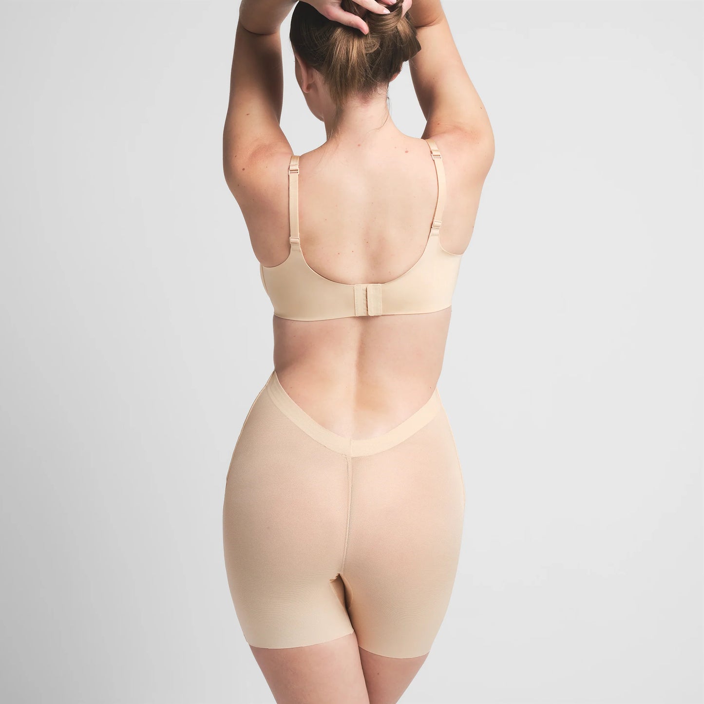 SHEER SCULPT LOW BACK SHORT | SAND