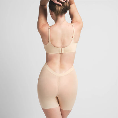 SHEER SCULPT LOW BACK SHORT | SAND