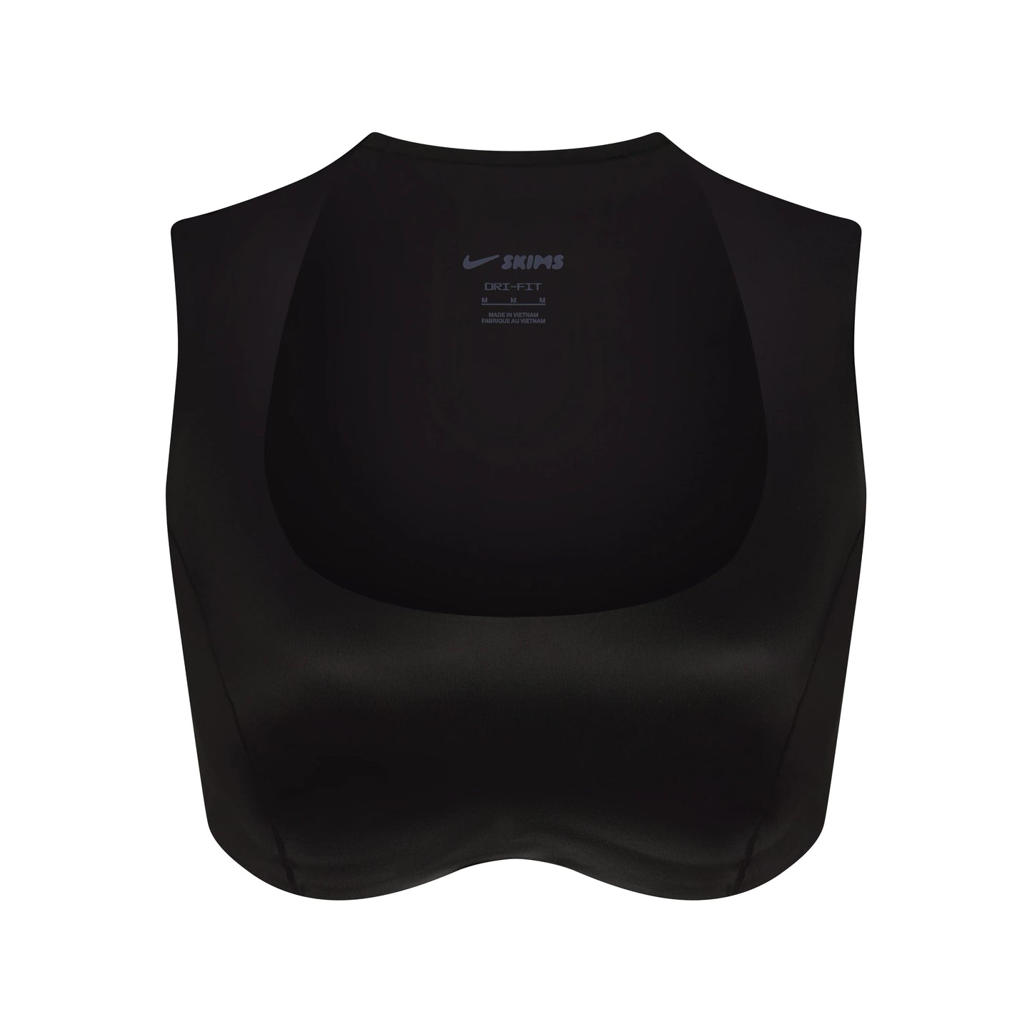NikeSKIMS SATIN SHINE WIDE SCOOP BRA | OBSIDIAN