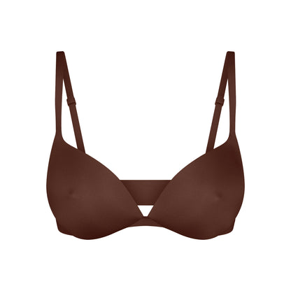 SKIMS ULTIMATE NIPPLE WIRELESS PUSH-UP BRA | COCOA