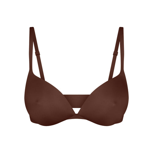 SKIMS ULTIMATE NIPPLE WIRELESS PUSH-UP BRA | COCOA