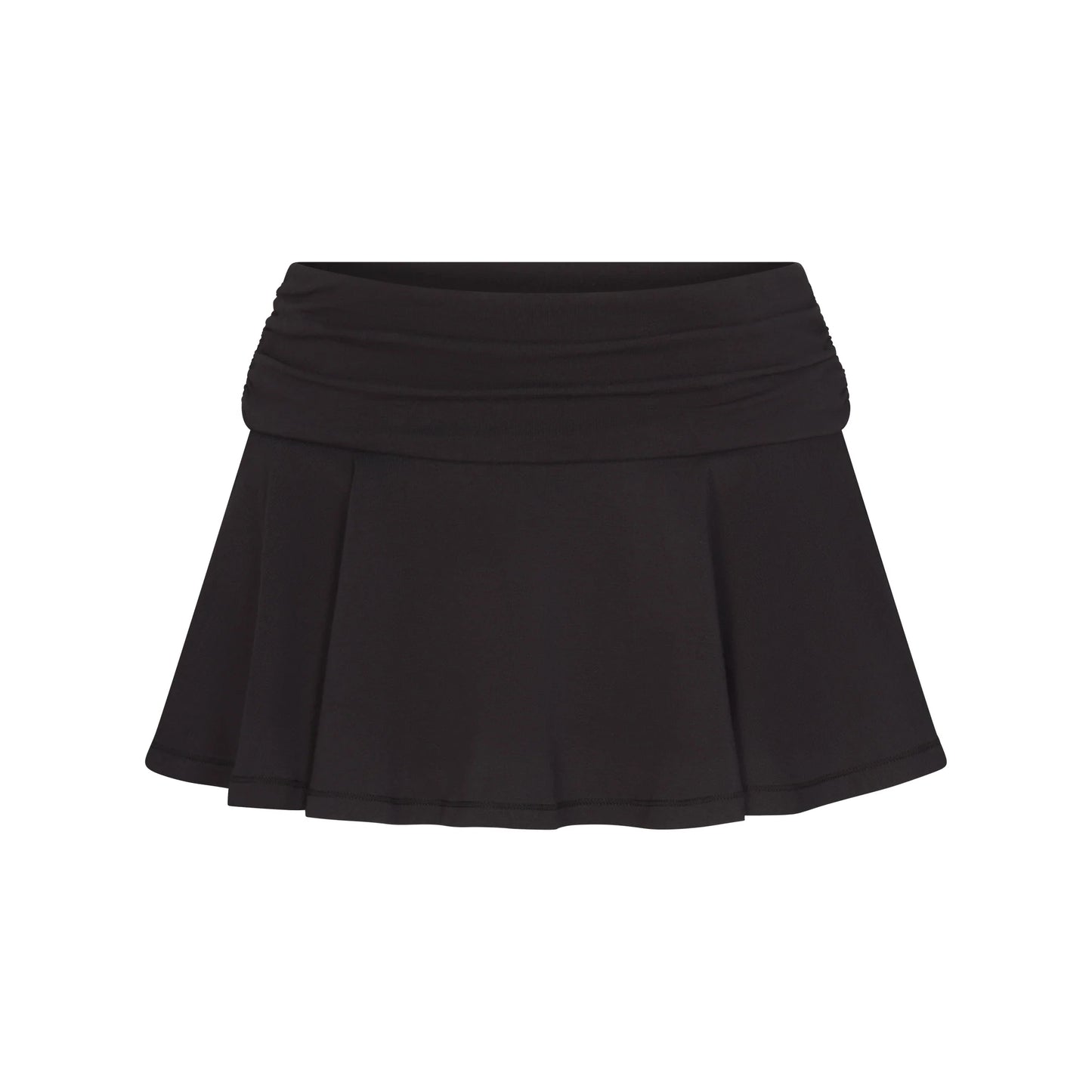 COTTON JERSEY FOLDOVER MINI SKORT | SOOT