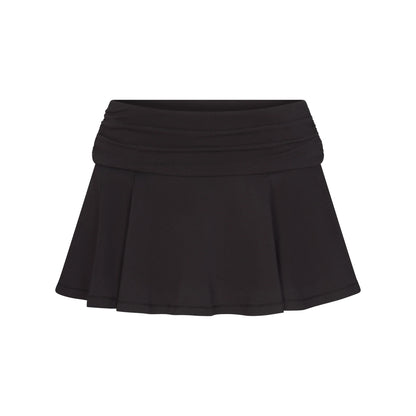 COTTON JERSEY FOLDOVER MINI SKORT | SOOT