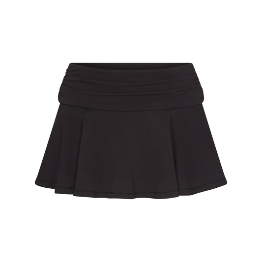 COTTON JERSEY FOLDOVER MINI SKORT | SOOT