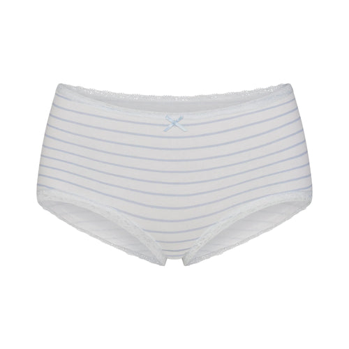 LIGHTWEIGHT COTTON LACE BOY SHORT | AIRSPACE LAGUNA STRIPE