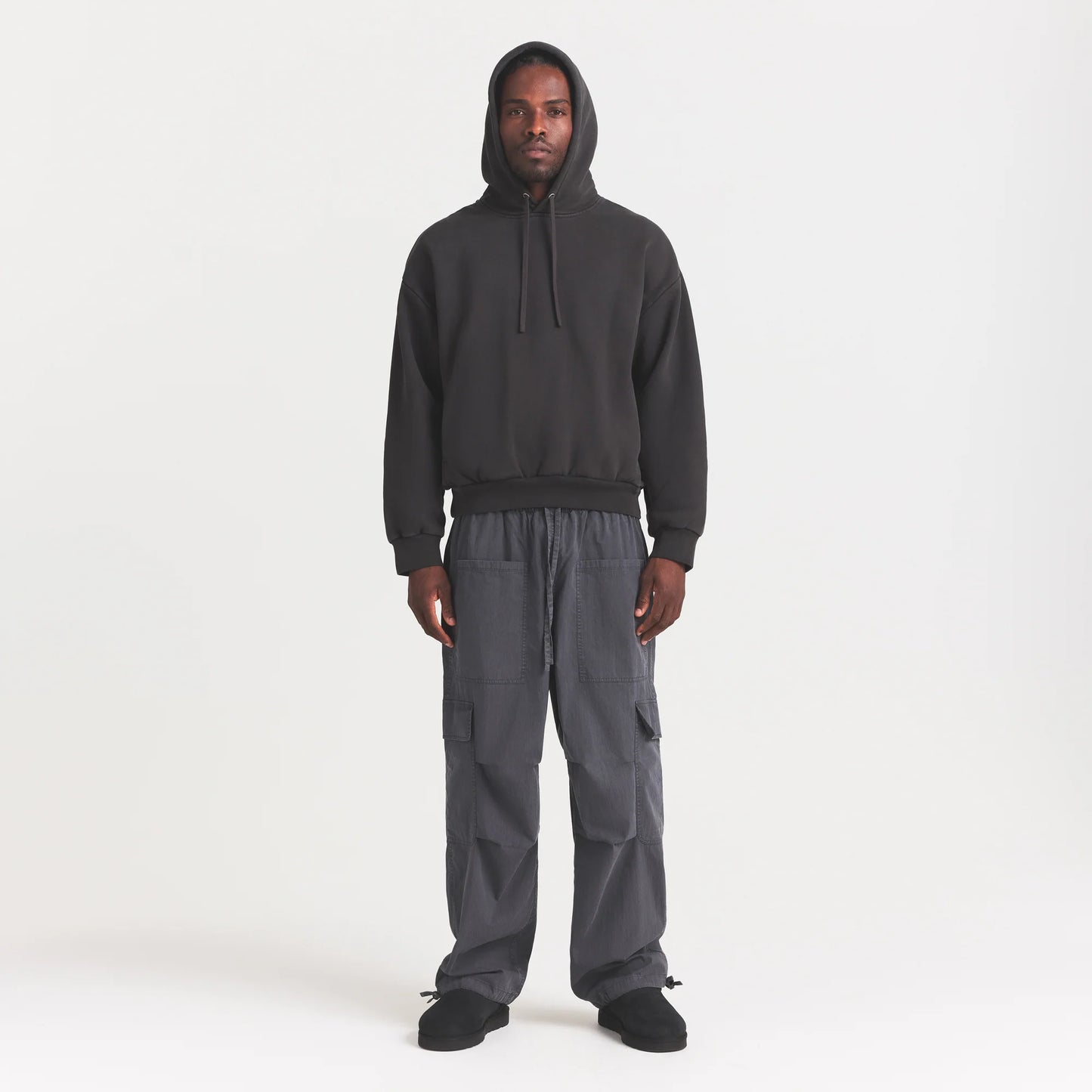 WOVEN MENS CARGO PANT | ASH