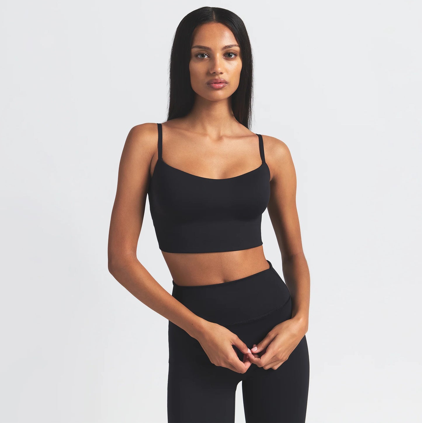 NikeSKIMS MATTE CAMI BRA TOP | OBSIDIAN