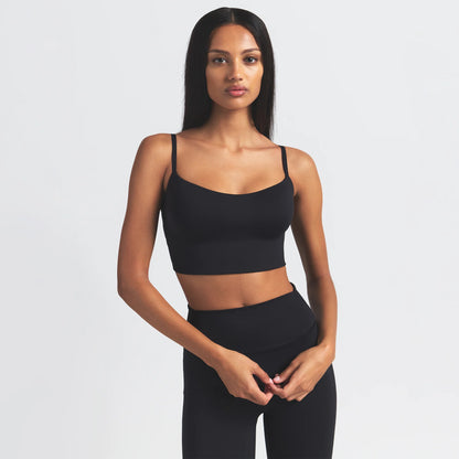 NikeSKIMS MATTE CAMI BRA TOP | OBSIDIAN