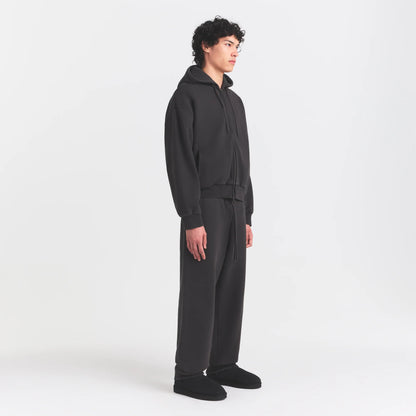 HEAVYWEIGHT FLEECE ZIP UP HOODIE | WASHED ONYX
