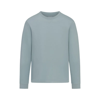 SKIMS COTTON MENS CLASSIC LONG SLEEVE T-SHIRT | SKY