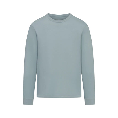 SKIMS COTTON MENS CLASSIC LONG SLEEVE T-SHIRT | SKY