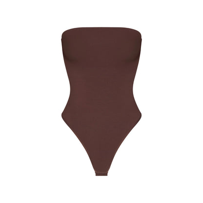 SMOOTH LAYERS STRAPLESS BODYSUIT | COCOA