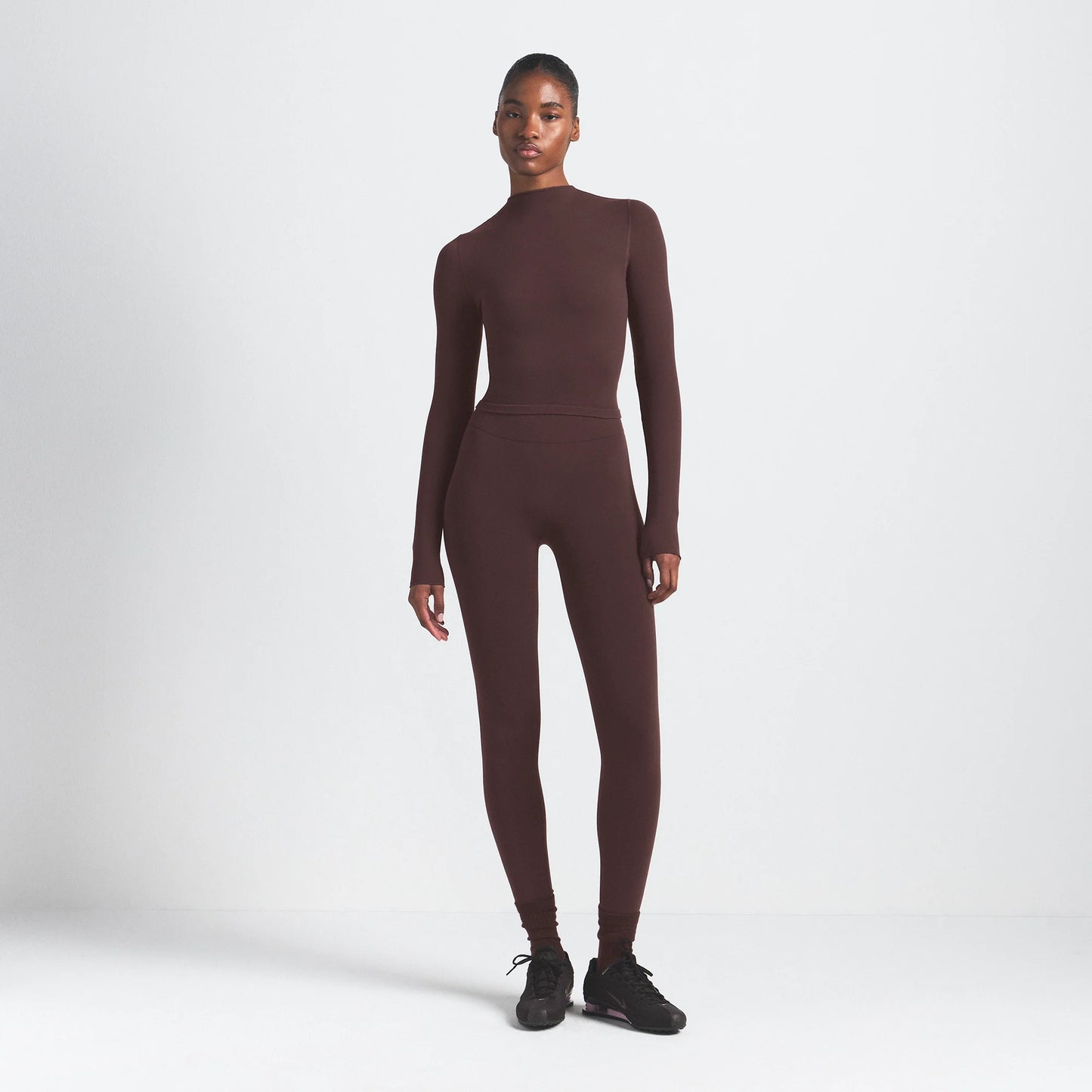 NikeSKIMS VINTAGE SEAMLESS MOCK NECK CROP TOP | PHOENIX