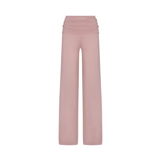 NikeSKIMS STRETCH KNIT FOLDOVER WIDE LEG PANT | HIMALAYAN